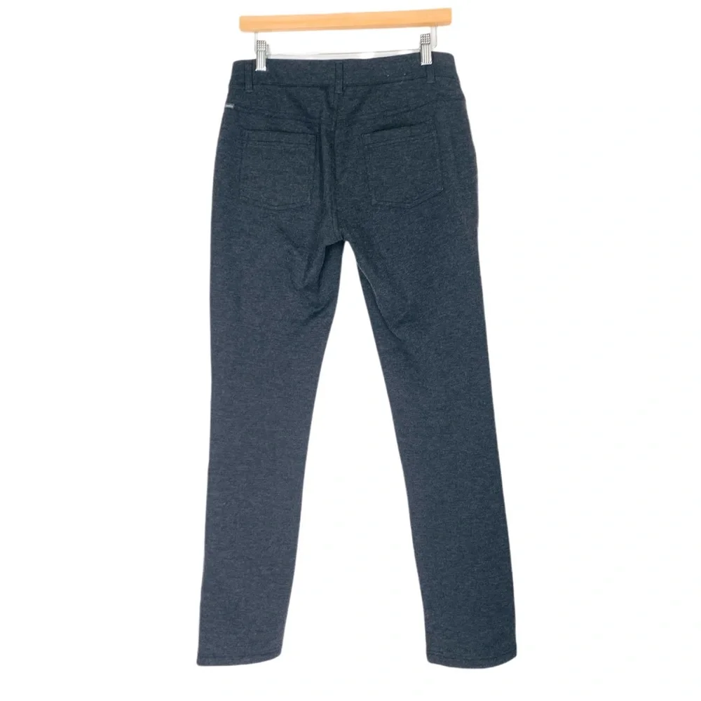 Columbia Women’s Pull on Pants Flat Front Ponte in Charcoal Gray Mid Rise Medium